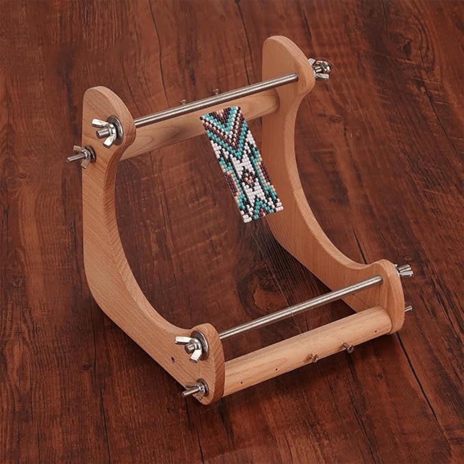 Wood Beading Loom Adjustable V - đánh giá và giá Jewelry Making Machines