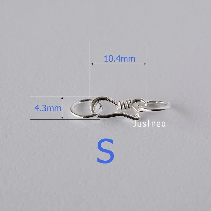Bông S Móc & Mắt Cá Khóa Đóng  - đánh giá và giá Lobster Clasp Silver