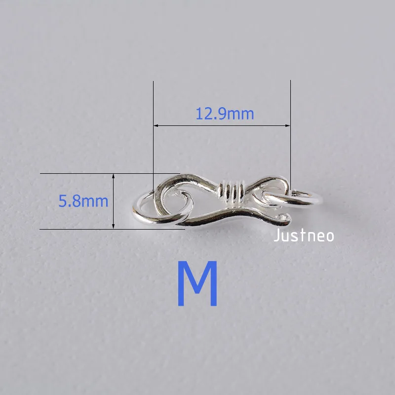 Bông S Móc & Mắt Cá Khóa Đóng  - đánh giá và giá Lobster Clasp Silver